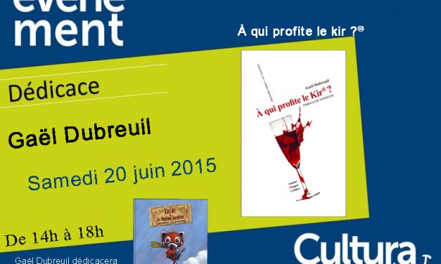 Dédicace de mes livres "Lucas et le parfum voyageur" et "A qui profite le kir ?" à Cultura Bourgoin-Jallieu