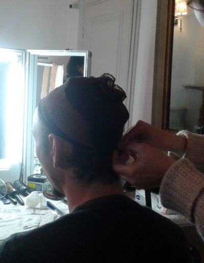 coiffure gael dubreuil tournage combat mousquetaire