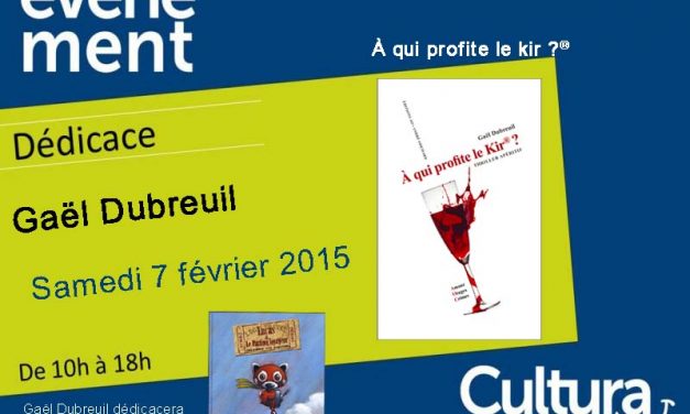 Dédicace à la librairie Cultura Bourgoin-Jallieu ce samedi 7 février 2015