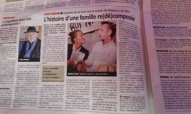 Un bel article dans la Montagne pour le passage de United Coloc à Clermont-Ferrand