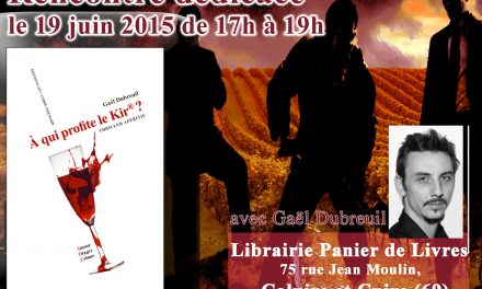 Rencontre / Dédicace pour mon roman "A qui profite le kir ?" à la librairie Panier de Livres de Caluire et Cuire (69)