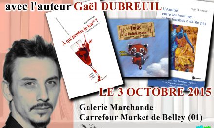 Rencontre dédicace à Belley (01) – samedi 3 octobre 2015