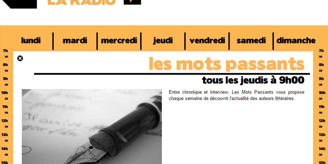 Interview autour de mon roman "A qui profite le kir® ?" dans l’émission "les mots passants" sur la Radio Dijon Campus