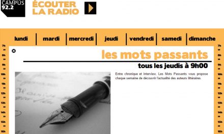 Interview autour de mon roman "A qui profite le kir® ?" dans l’émission "les mots passants" sur la Radio Dijon Campus