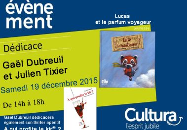 Dédicace à Cultura Bourgoin-Jallieu – 19 décembre 2015