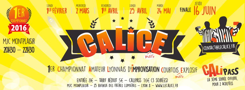 CALICE 2ème phase du championnat Lyonnais d’improvisation