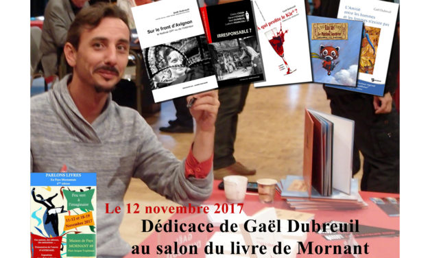 Dédicace au salon du livre de Mornant (69)