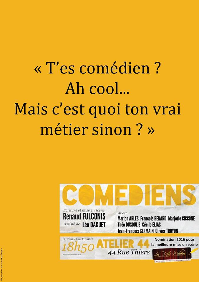 affiche comediens avignon off